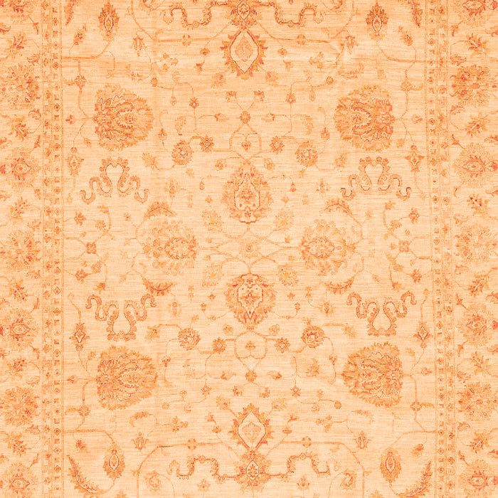 Machine Washable Oriental Orange Traditional Area Rugs, wshabs3979org