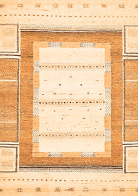 Solid Orange Modern Rug, abs397org