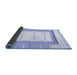 Sideview of Solid Blue Modern Rug, abs397blu