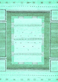 Solid Turquoise Modern Rug, abs397turq