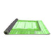 Sideview of Solid Green Modern Rug, abs397grn