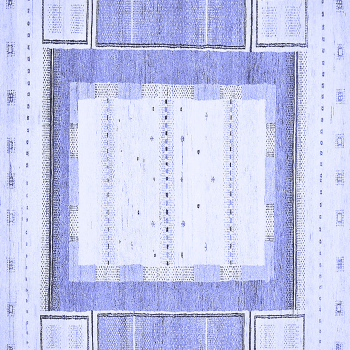 Square Machine Washable Solid Blue Modern Rug, wshabs397blu