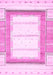 Machine Washable Solid Pink Modern Rug, wshabs397pnk