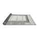 Sideview of Solid Gray Modern Rug, abs397gry