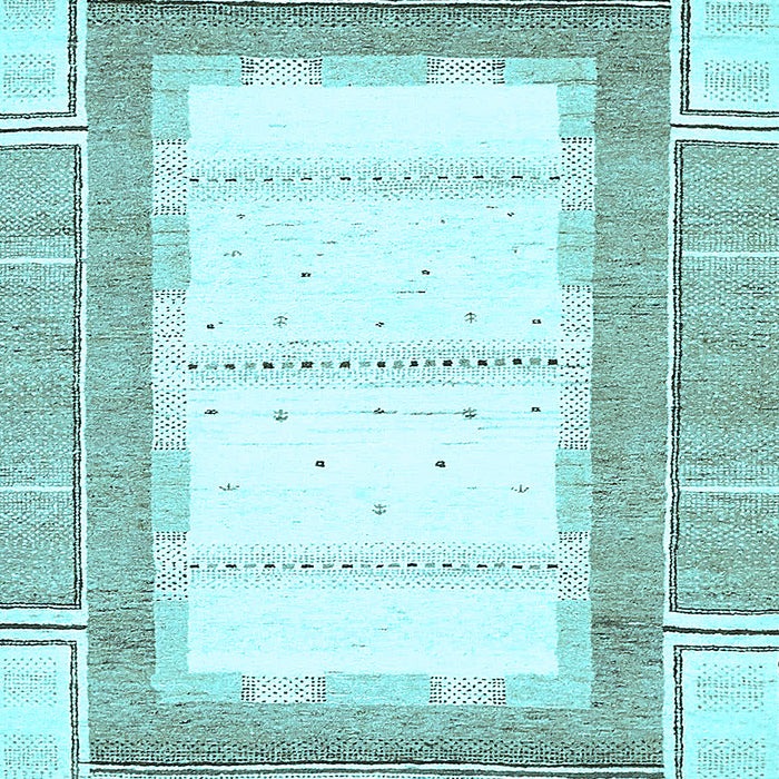 Machine Washable Solid Light Blue Modern Rug, wshabs397lblu