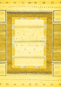 Solid Yellow Modern Rug, abs397yw