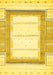 Solid Yellow Modern Rug, abs397yw