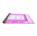 Sideview of Solid Purple Modern Rug, abs397pur