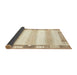 Sideview of Abstract Brown Sand Brown Solid Rug, abs398