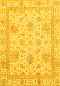 Oriental Yellow Modern Rug, abs3980yw