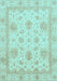 Oriental Light Blue Modern Rug, abs3980lblu