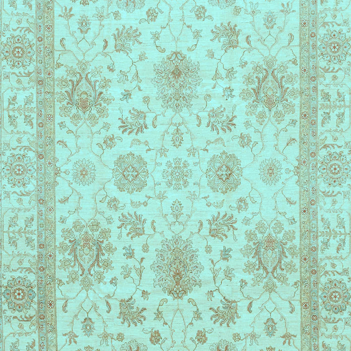 Oriental Light Blue Modern Rug, abs3980lblu