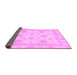 Sideview of Oriental Purple Modern Rug, abs3980pur