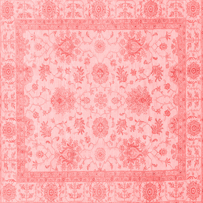 Machine Washable Oriental Red Modern Rug, wshabs3980red