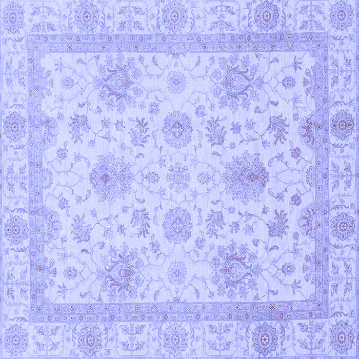 Square Oriental Blue Modern Rug, abs3980blu