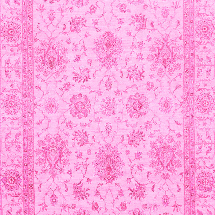 Machine Washable Oriental Pink Modern Rug, wshabs3980pnk