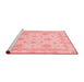 Modern Red Washable Rugs