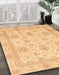 Machine Washable Abstract Orange Rug in a Family Room, wshabs3980