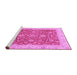 Sideview of Machine Washable Oriental Purple Traditional Area Rugs, wshabs3981pur