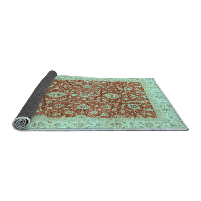 Sideview of Oriental Light Blue Traditional Rug, abs3981lblu