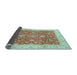 Sideview of Oriental Light Blue Traditional Rug, abs3981lblu