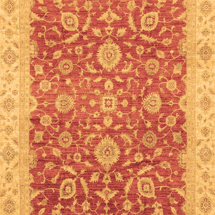 Machine Washable Oriental Brown Traditional Rug, wshabs3981brn