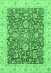 Oriental Emerald Green Traditional Rug, abs3981emgrn