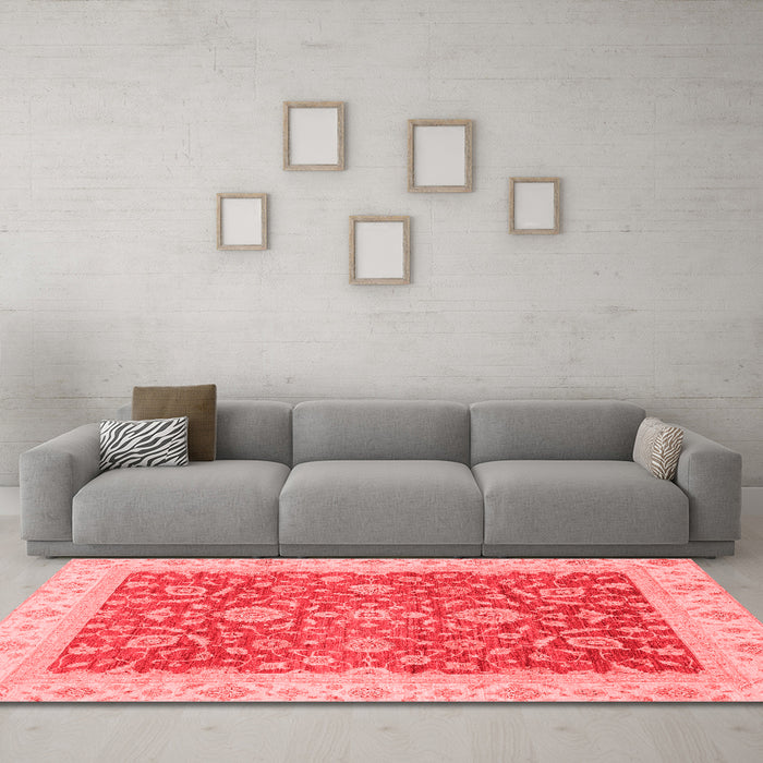 Traditional Red Washable Rugs