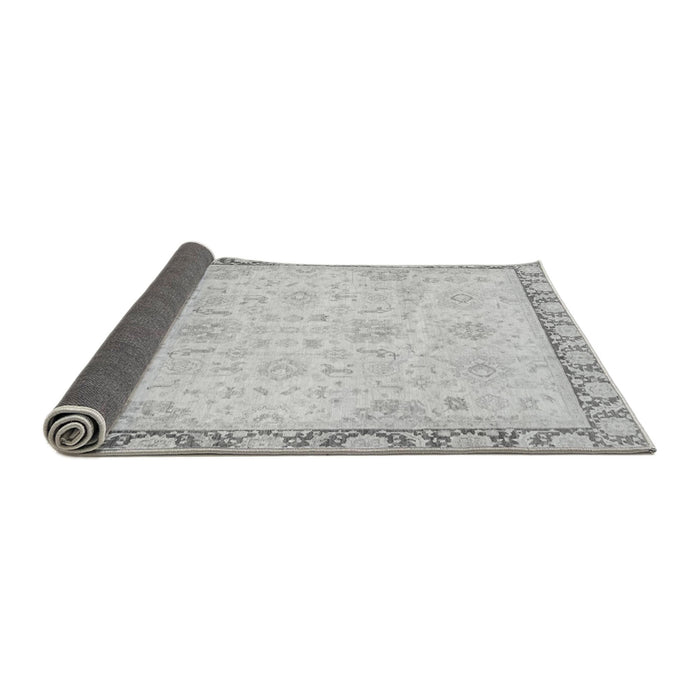 Sideview of Abstract Gray Modern Rug, abs3982gry