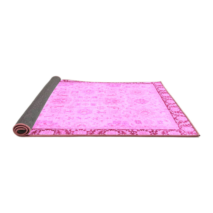 Sideview of Abstract Purple Modern Rug, abs3982pur
