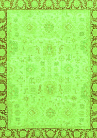 Abstract Green Modern Rug, abs3982grn