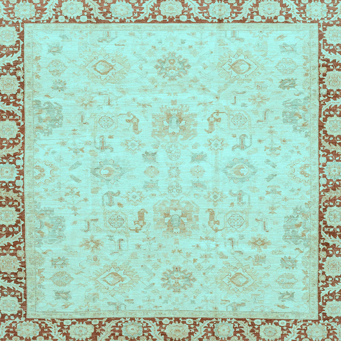 Square Machine Washable Abstract Light Blue Modern Rug, wshabs3982lblu