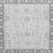 Square Machine Washable Abstract Gray Modern Rug, wshabs3982gry