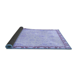 Sideview of Abstract Blue Modern Rug, abs3982blu