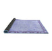 Sideview of Abstract Blue Modern Rug, abs3982blu