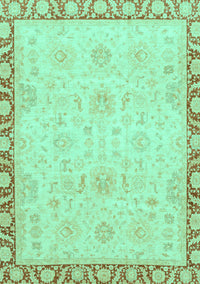 Abstract Turquoise Modern Rug, abs3982turq