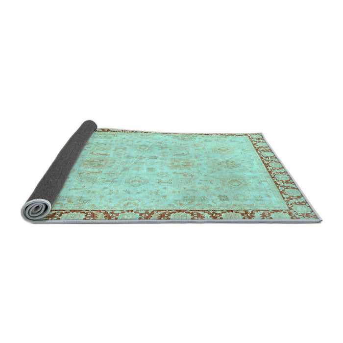 Sideview of Abstract Light Blue Modern Rug, abs3982lblu