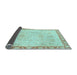 Sideview of Abstract Light Blue Modern Rug, abs3982lblu