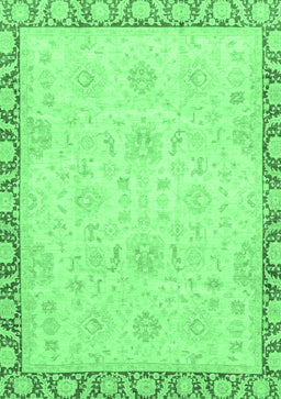 Abstract Emerald Green Modern Rug, abs3982emgrn
