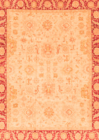 Abstract Orange Modern Rug, abs3982org