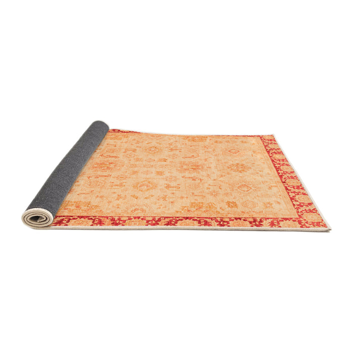 Sideview of Abstract Orange Modern Rug, abs3982org