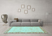 Machine Washable Abstract Light Blue Modern Rug in a Living Room, wshabs3982lblu