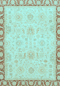 Abstract Light Blue Modern Rug, abs3982lblu