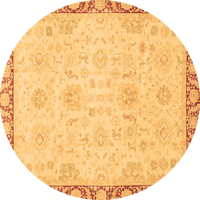 Round Machine Washable Abstract Brown Modern Rug, wshabs3982brn