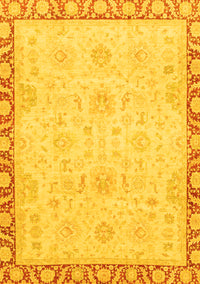 Abstract Yellow Modern Rug, abs3982yw