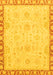 Abstract Yellow Modern Rug, abs3982yw