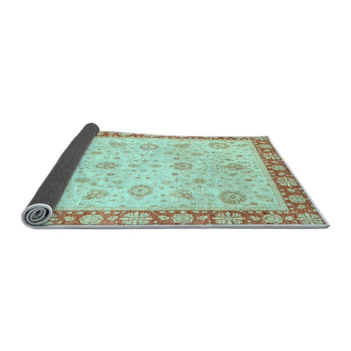 Sideview of Abstract Light Blue Modern Rug, abs3983lblu