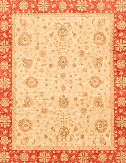 Machine Washable Abstract Chrome Gold Yellow Rug, wshabs3983