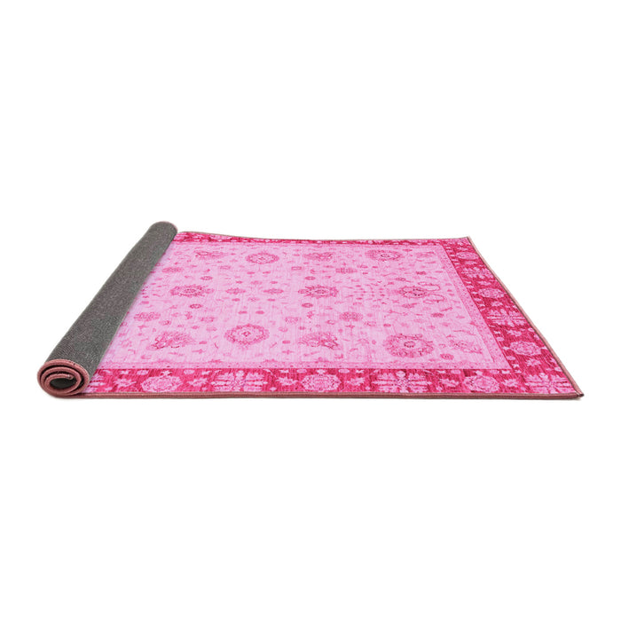 Sideview of Abstract Pink Modern Rug, abs3983pnk