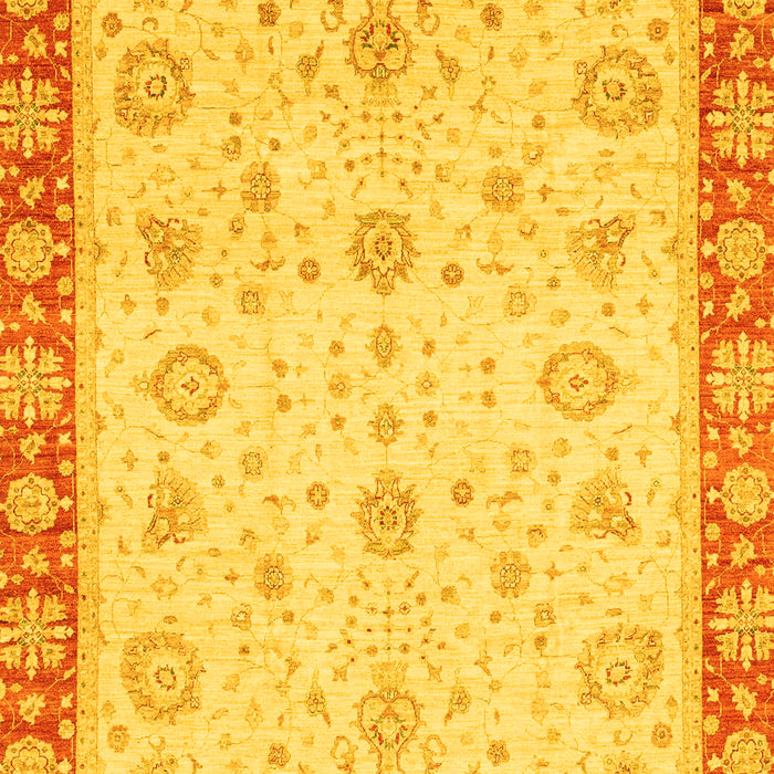 Abstract Yellow Modern Rug, abs3983yw